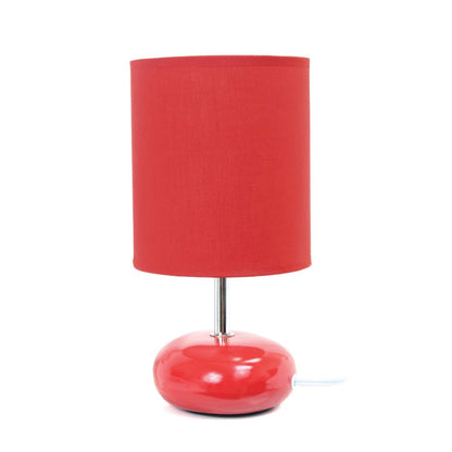 Lampe de table de Simple Designs d'apparence pierre - rouge