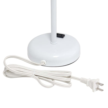 Lampe de table Limelights grise avec pied mince et prise de recharge | D212PGF7