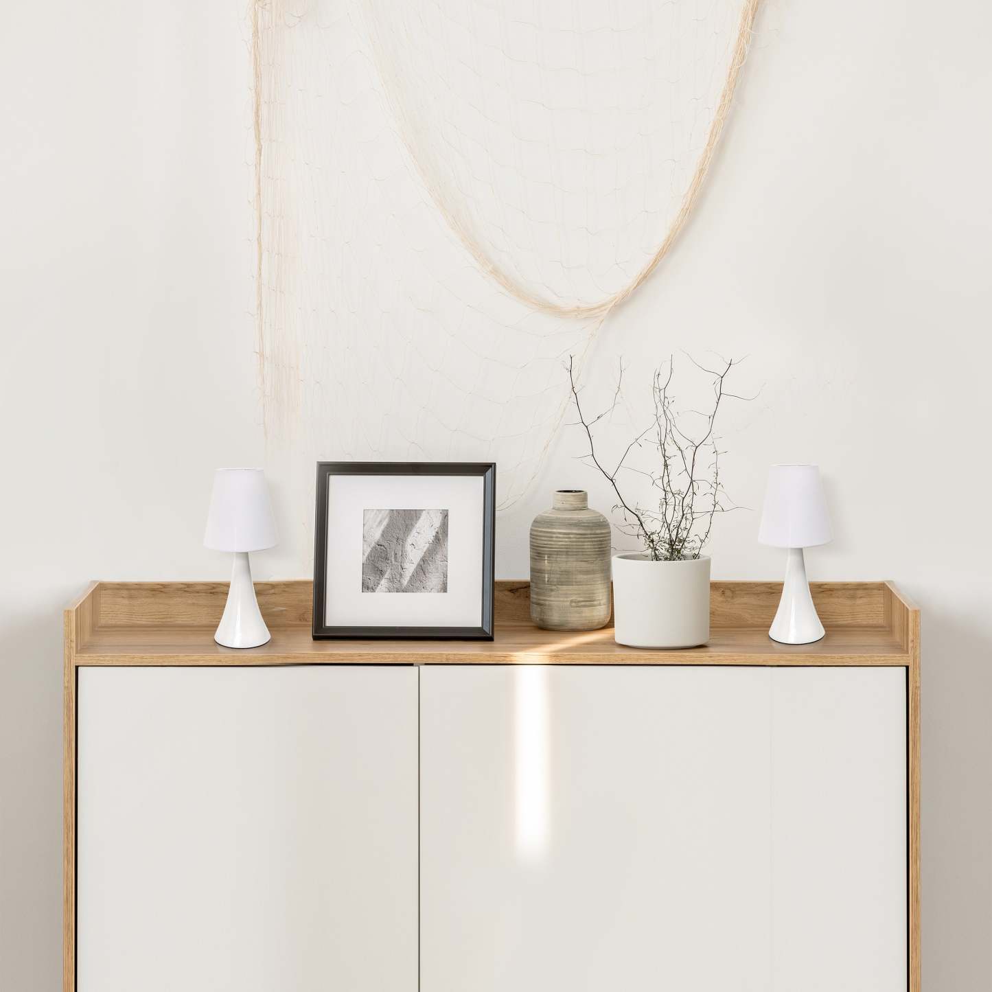 Simple Designs Valencia Colors 2-piece Mini Touch Table Lamp Set - Blanc|Ensemble de 2 mini lampes de table tactiles Valencia Colors de Simple Designs - blanche