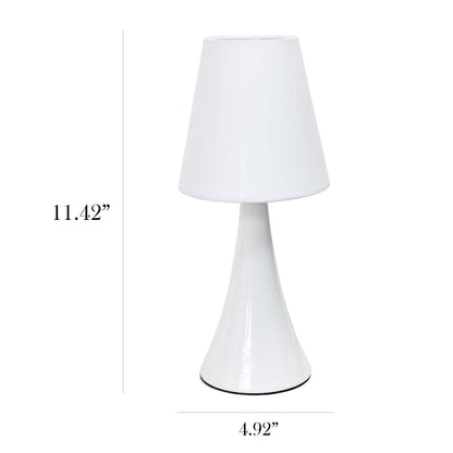 Simple Designs Valencia Colors 2-piece Mini Touch Table Lamp Set - Blanc|Ensemble de 2 mini lampes de table tactiles Valencia Colors de Simple Designs - blanche