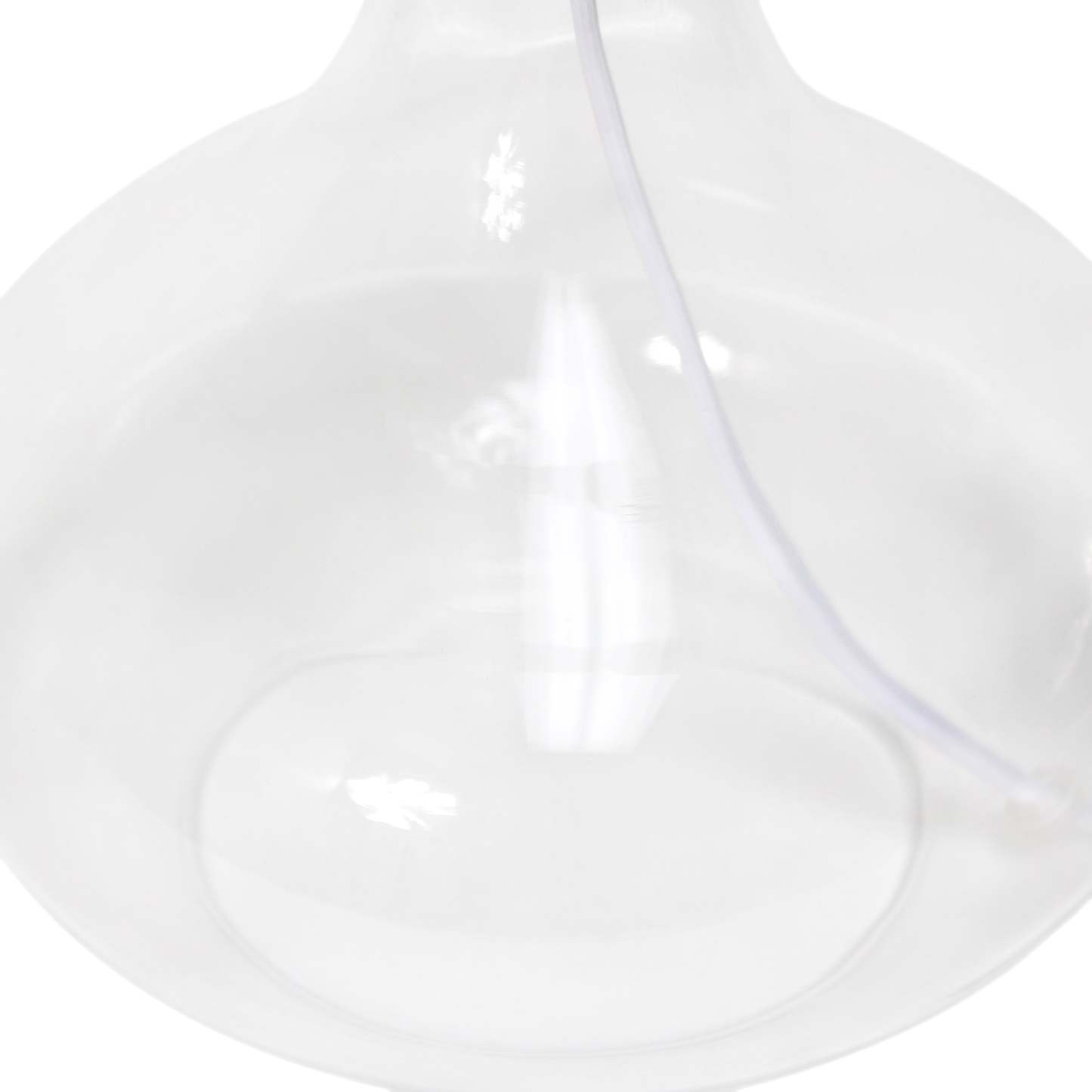 Lampe de table Simple Designs en verre à motif de goutte d'eau avec abat-jour en tissu, transparent avec abat-jour gris|D21TPZ8H