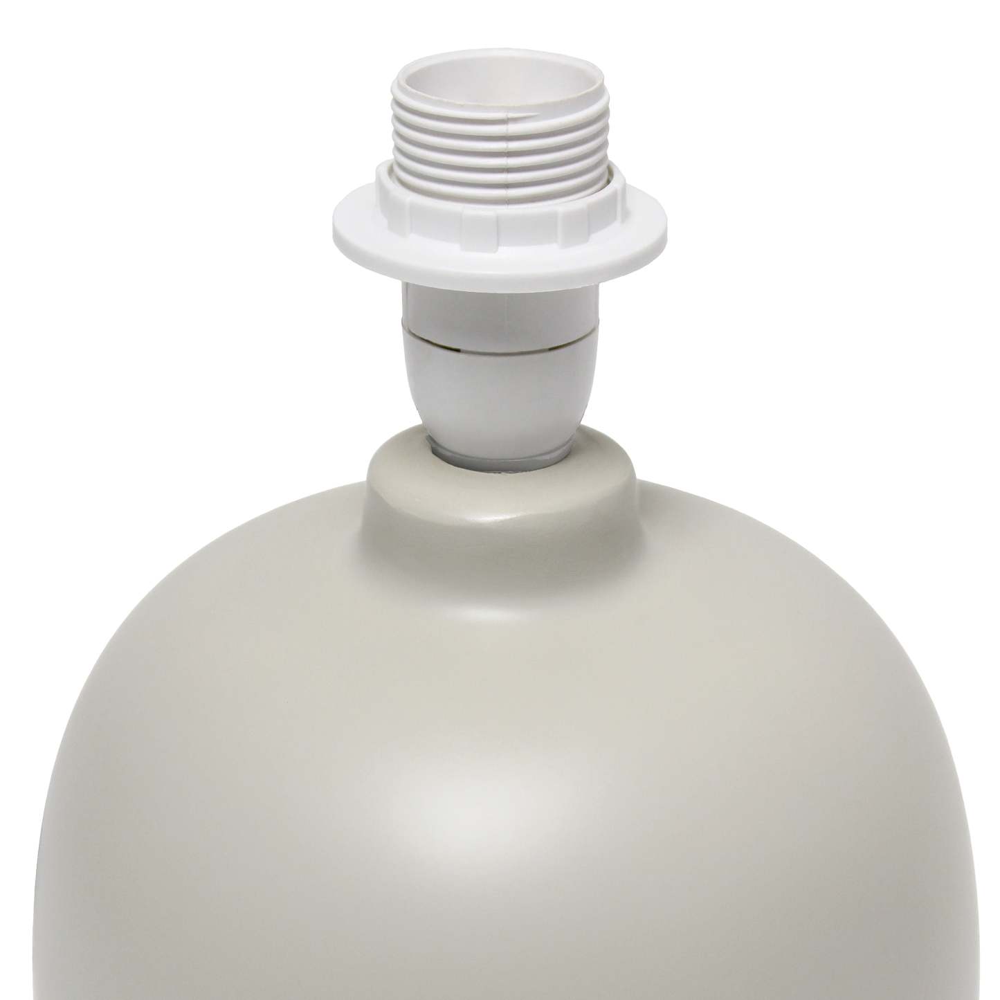 Lampe de table Petite de Simple Designs de style du milieu du 20e siècle - bois foncé et gris clair