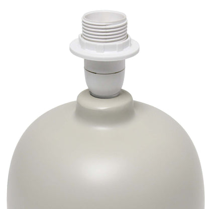 Lampe de table Petite de Simple Designs de style du milieu du 20e siècle - bois foncé et gris clair