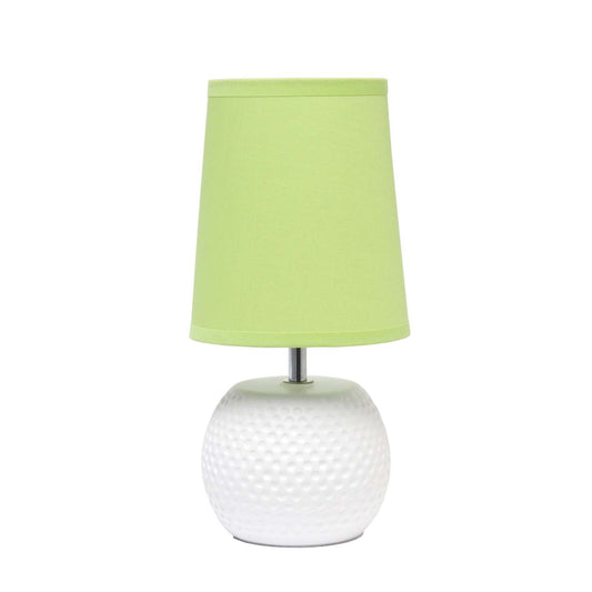 Lampe de table en céramique à texture cloutée Simple Designs - Vert|Lampe de table de Simple Designs en céramique à texture cloutée - verte