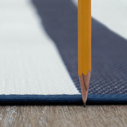 Tapis d'intérieur/extérieur à rayures de plage Lalune