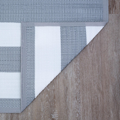 Tapis d'intérieur/extérieur à rayures de plage Lalune