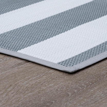Tapis d'intérieur/extérieur à rayures de plage Lalune