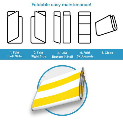 Tapis d'intérieur/extérieur à rayures de plage Lalune