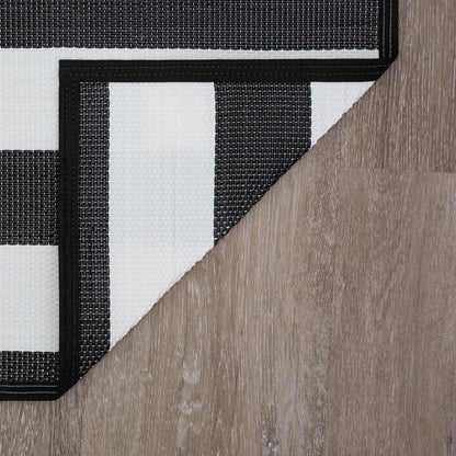 Tapis d'intérieur/extérieur à rayures de plage Lalune