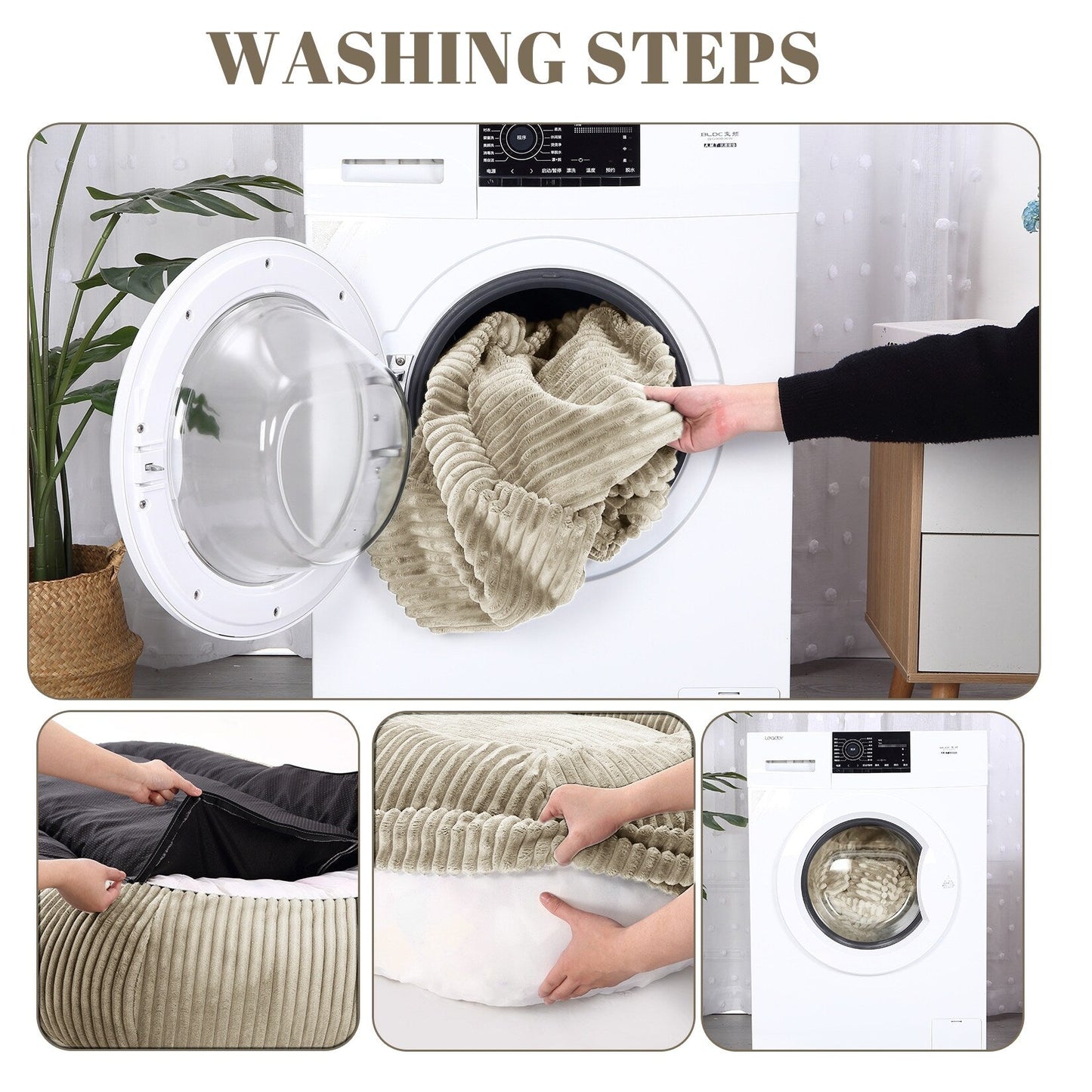 Lit géant pour chien (71 x 48 x 14 cm), grand lit lavable pour chiens adultes, idéal pour la sieste.