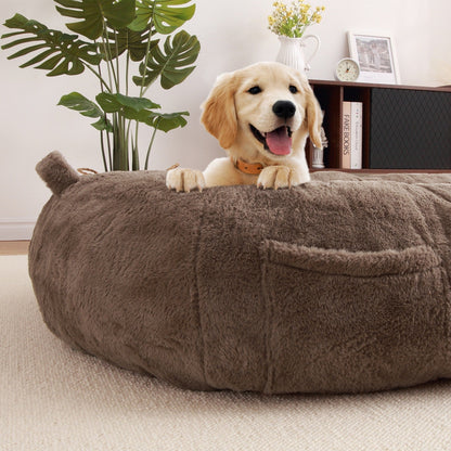 Lit géant pour chien (71 x 48 x 14 cm), grand lit lavable pour chiens adultes, idéal pour la sieste.