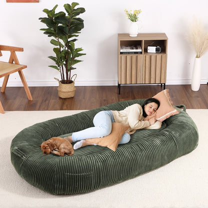 Lit géant pour chien (71 x 48 x 14 cm), grand lit lavable pour chiens adultes, idéal pour la sieste.