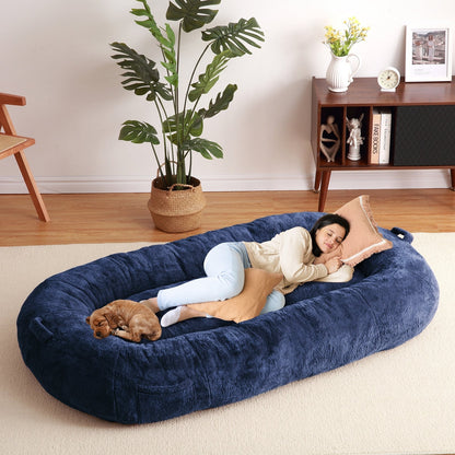 Lit géant pour chien (71 x 48 x 14 cm), grand lit lavable pour chiens adultes, idéal pour la sieste.