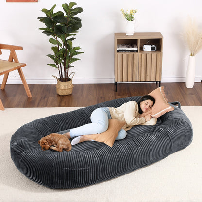 Lit géant pour chien (71 x 48 x 14 cm), grand lit lavable pour chiens adultes, idéal pour la sieste.