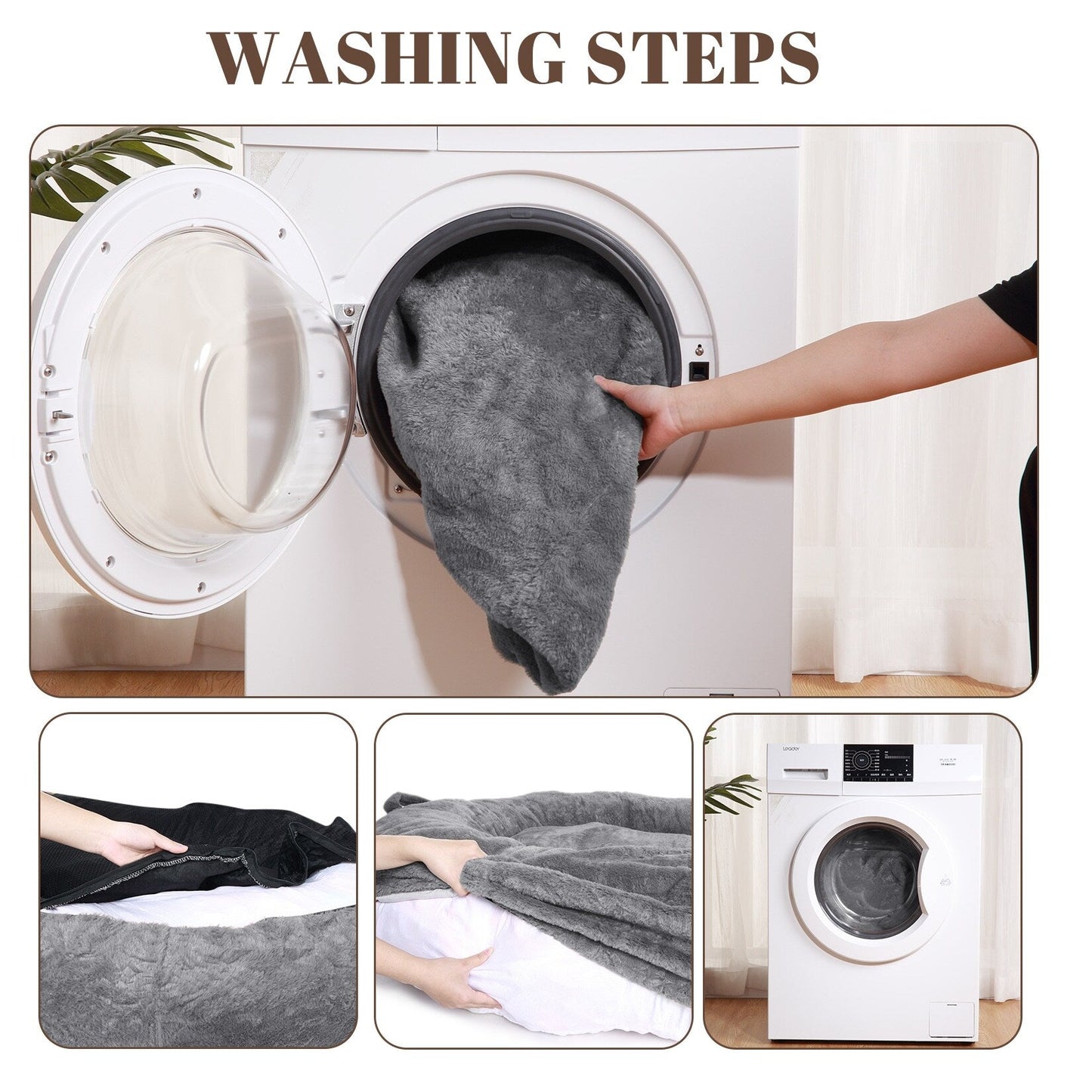 Lit géant pour chien (71 x 48 x 14 cm), grand lit lavable pour chiens adultes, idéal pour la sieste.