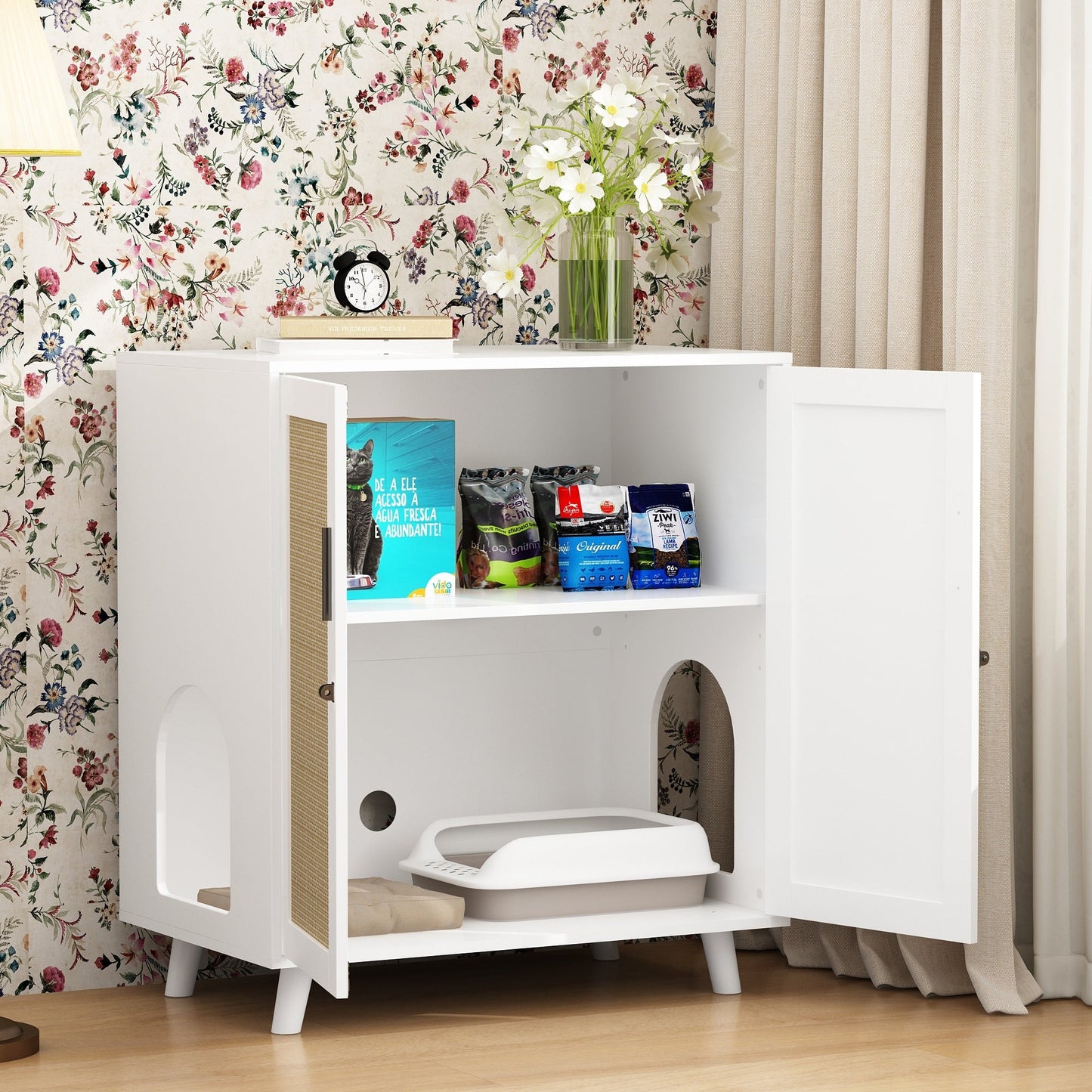 Bac à litière pour chat, meuble pour litière, table d'appoint, canapé, table