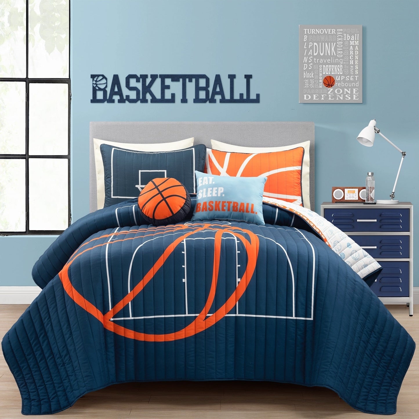 Ensemble de courtepointe Lush Decor Basketball Game