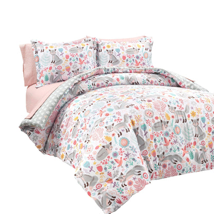 Couette Lush Decor Pixie Fox avec draps et parure de lit pour enfants, idéale pour la rentrée scolaire