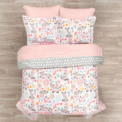 Couette Lush Decor Pixie Fox avec draps et parure de lit pour enfants, idéale pour la rentrée scolaire