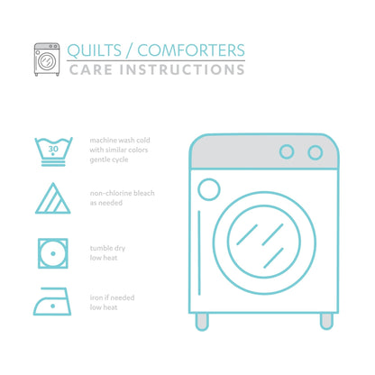 Ensemble de courtepointe Porch &amp; Den Marguerite Licorne/Cœur