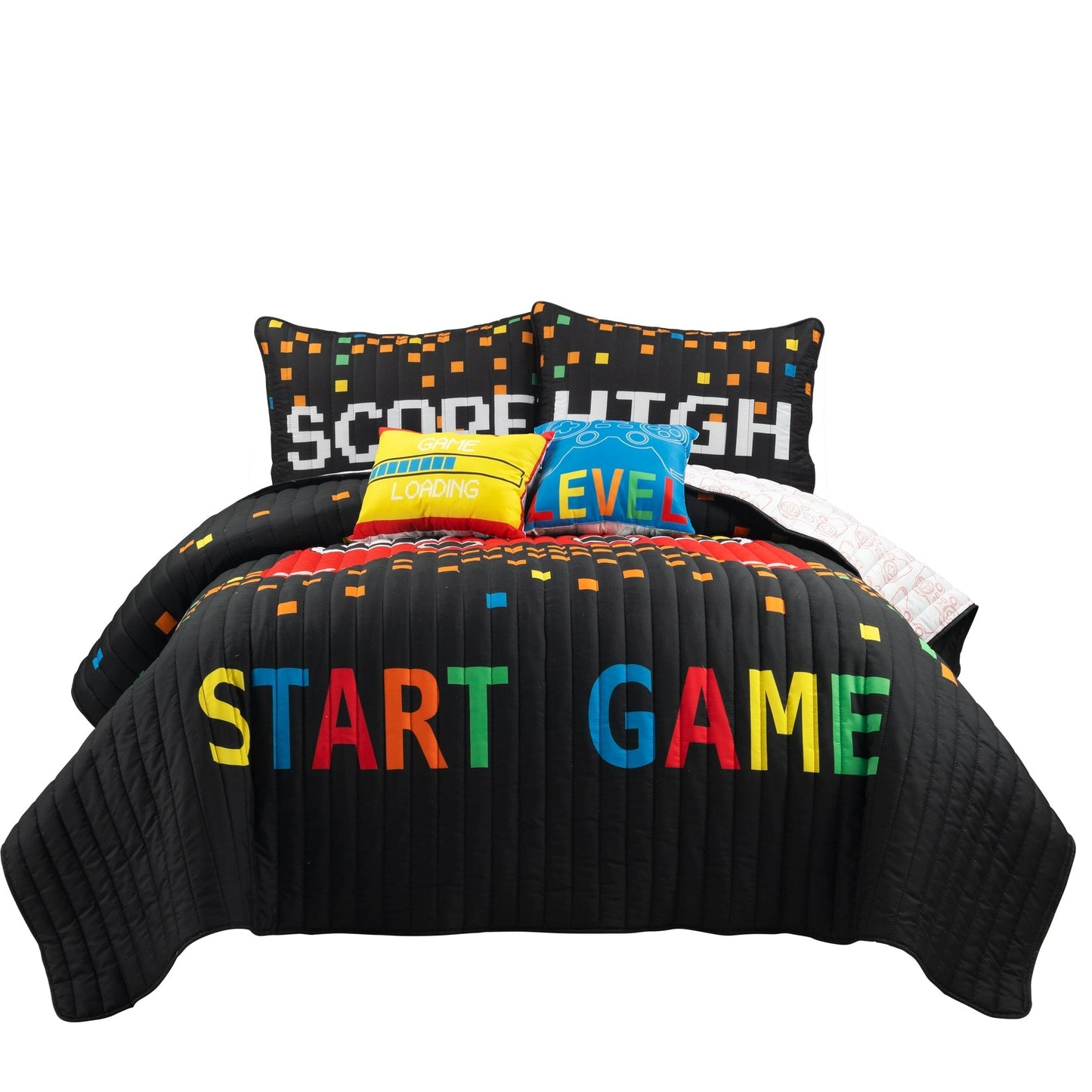 Ensemble de courtepointe 5 pièces pour enfants Lush Decor Jeux vidéo