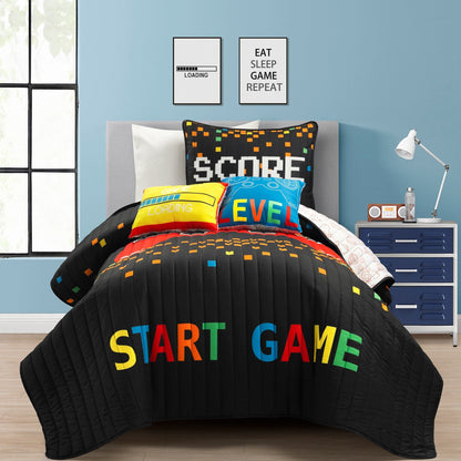 Ensemble de courtepointe 5 pièces pour enfants Lush Decor Jeux vidéo