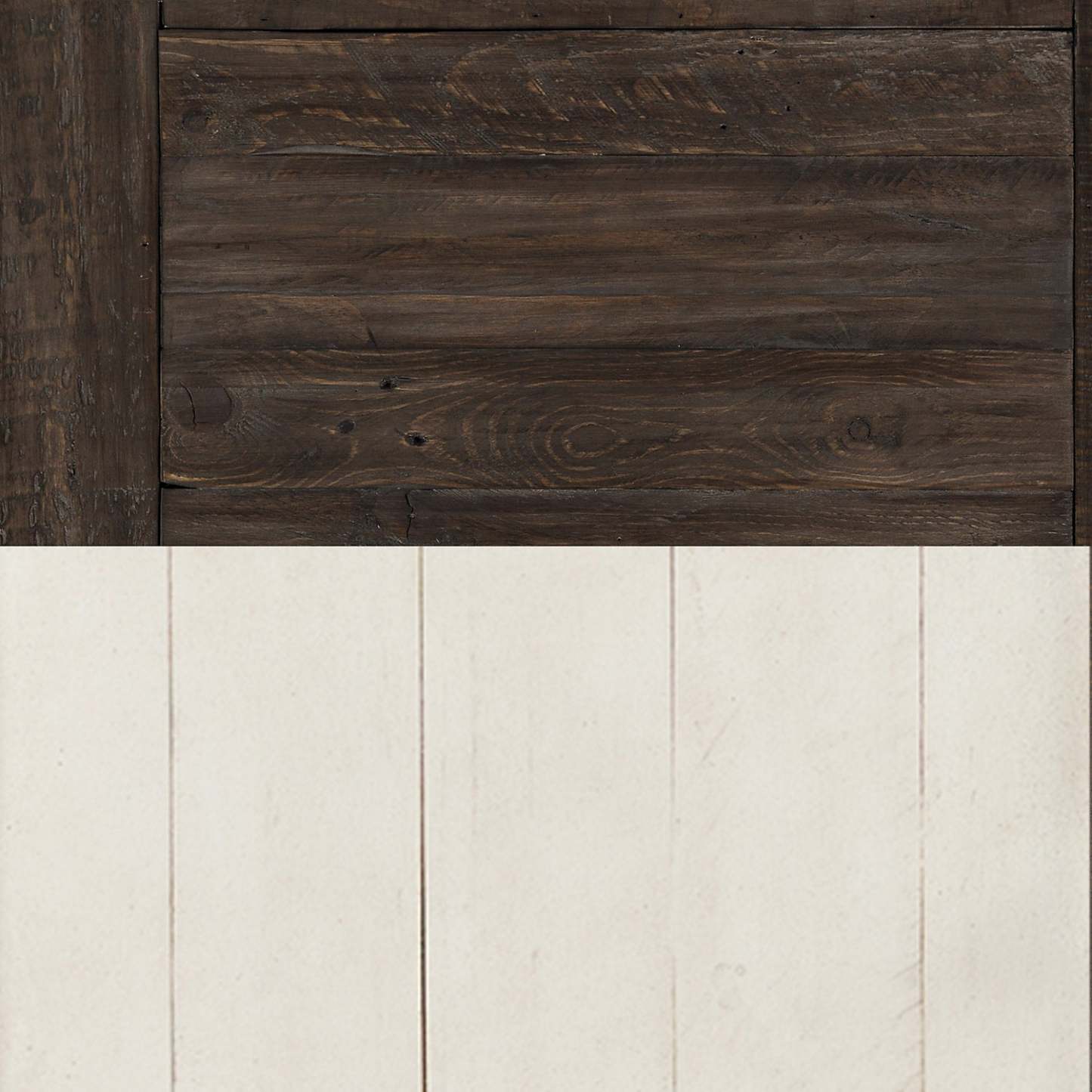 Madison 16 Rustic Chairside Table with Storage - White Wood|Table de fauteuil rustique Madison de 16 po avec rangement - bois blanc