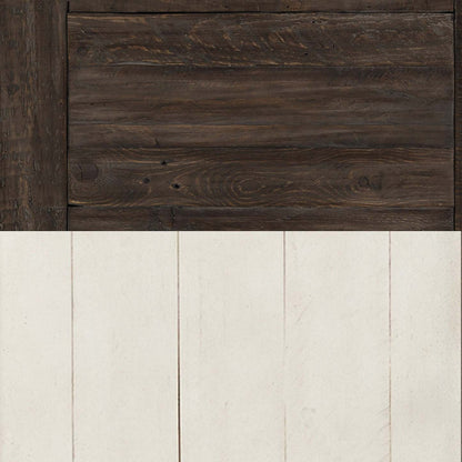 Madison 16 Rustic Chairside Table with Storage - White Wood|Table de fauteuil rustique Madison de 16 po avec rangement - bois blanc