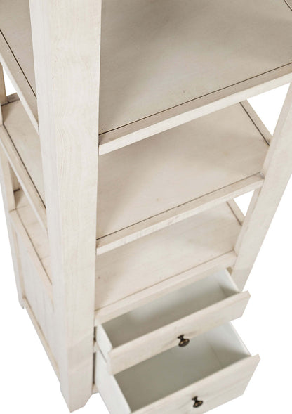 Madison Bookcase Pier – White|Section latérale bibliothèque Madison - blanche|MADIWHLP