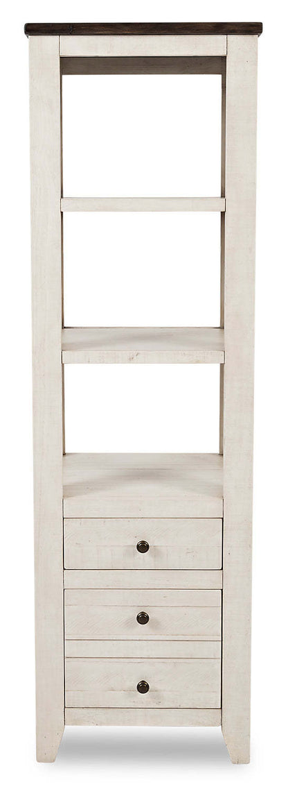 Madison Bookcase Pier – White|Section latérale bibliothèque Madison - blanche|MADIWHLP
