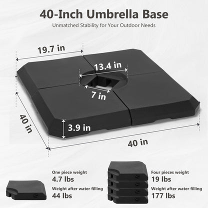 Parasol déporté hydraulique automatique MAISON ARTS de 3,66 m (12 pi) avec mât en aluminium et rotation à 360°
