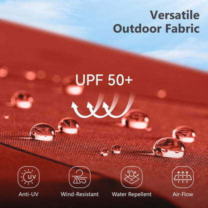 Parasol déporté hydraulique automatique MAISON ARTS de 3,66 m (12 pi) avec mât en aluminium et rotation à 360°