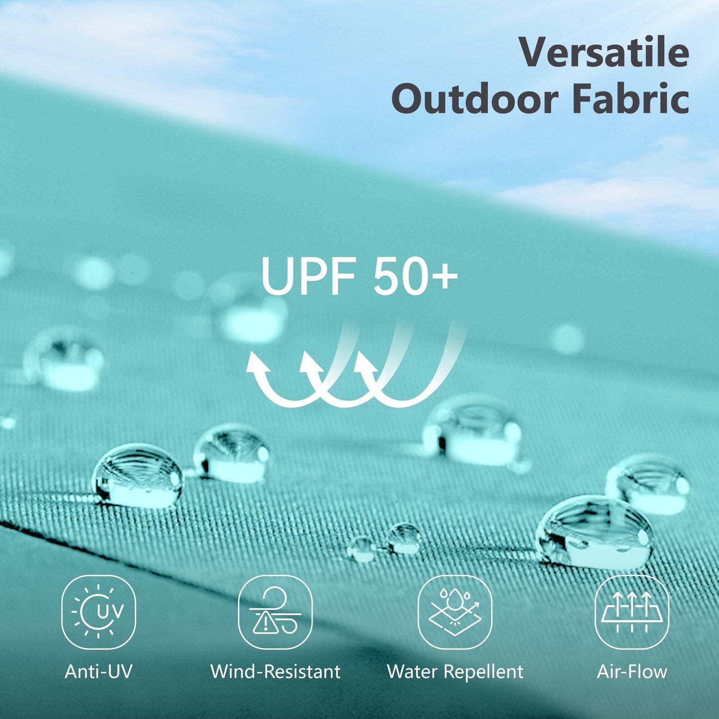 Parasol de terrasse double face extra large de 4 m (13 pi) avec manivelle, MAISON ARTS