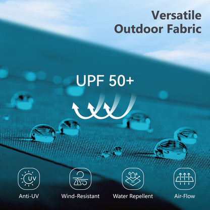 Parasol double face extra large de 4,57 m (15 pi) avec base incluse, MAISON ARTS