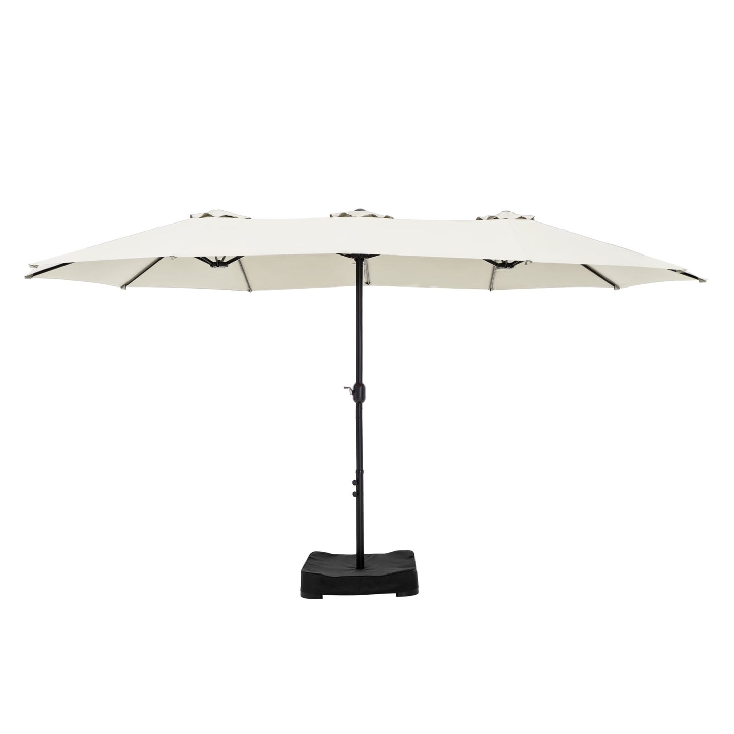 Parasol double face extra large de 4,57 m (15 pi) avec base incluse, MAISON ARTS