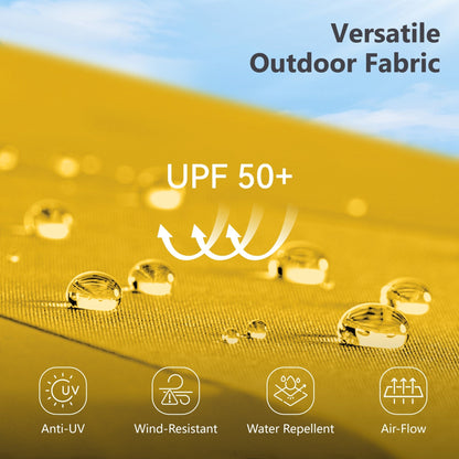 Parasol double face extra large de 4,57 m (15 pi) avec base incluse, MAISON ARTS