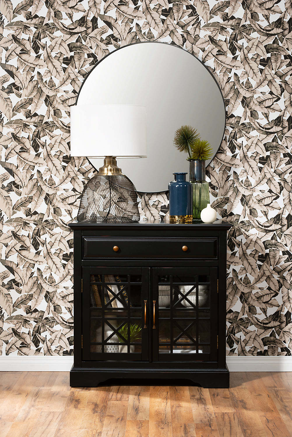 Marseille 32 Accent Cabinet with Drawer - Black|Armoire décorative Marseille de 32 po avec tiroir - noire