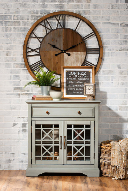 Marseille 32 Accent Cabinet with Drawer - Antique Grey|Armoire décorative Marseille de 32 po avec tiroir - gris antique