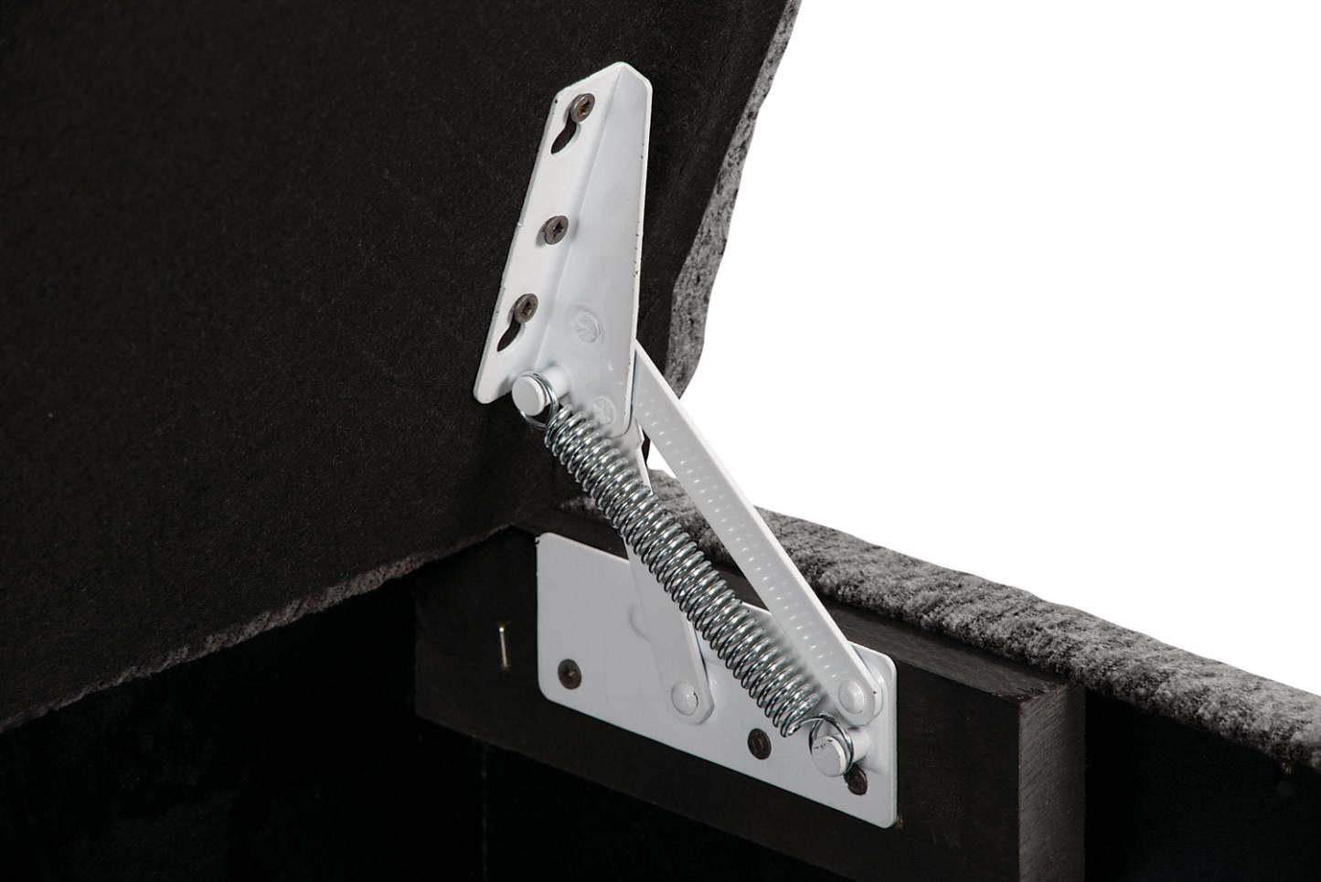 Made in Canada Morty 48 Chenille Fabric Storage Ottoman - Grey | Pouf de rangement Morty de 48 po fabriqué au Canada en tissu de chenille - gris