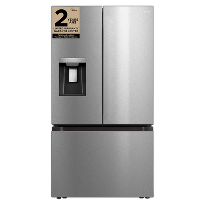 Midea 36 29.3 Cu. Ft. Réfrigérateur intelligent à portes françaises - Acier inoxydable - MRF29D2AST | Réfrigérateur intelligent Midea de 36 po et de 29,3 pi³ à portes françaises - acier inoxydable - MRF29D2AST | MRF29D2S
