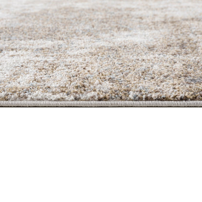 Tapis Madison Park Alexandria gris/crème à poils longs et motifs abstraits