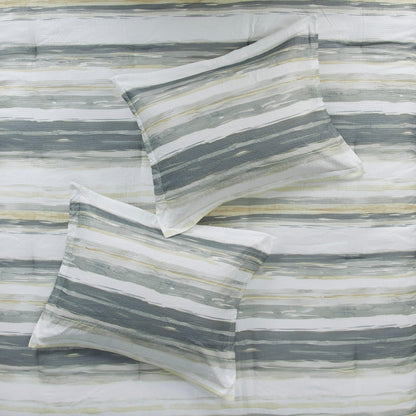 Collection de couette et de courtepointe imprimée en seersucker 8 pièces Madison Park Anchorage