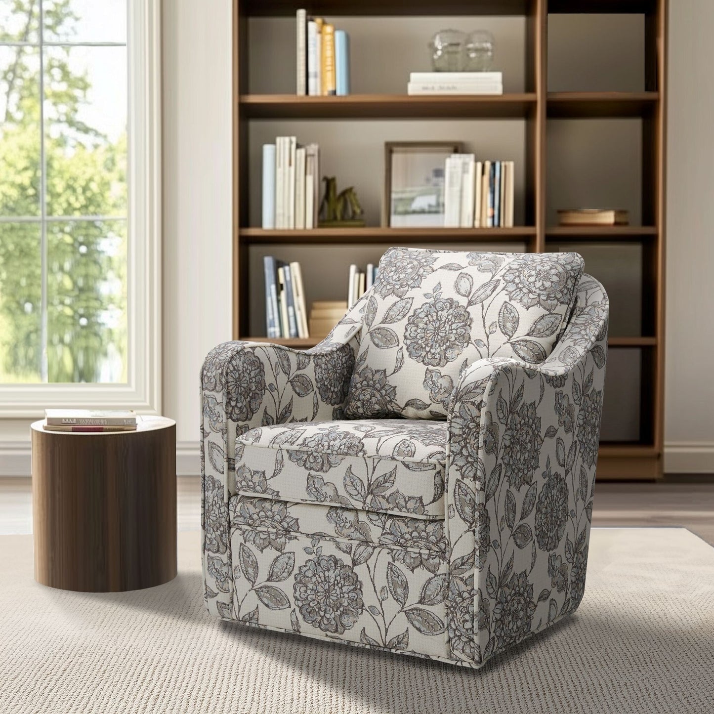 Fauteuil pivotant incurvé rembourré Madison Park Betty