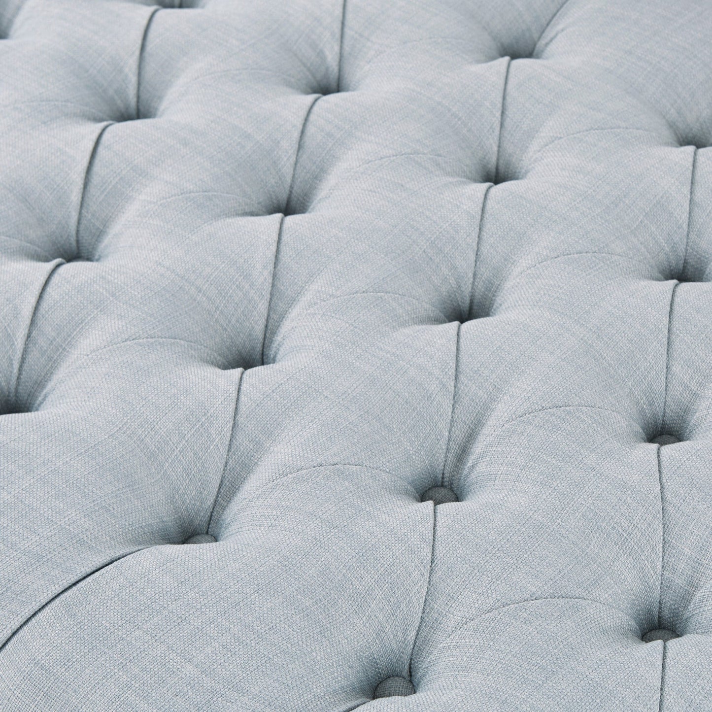 Pouf capitonné en bois massif Madison Park Chase Surfboard