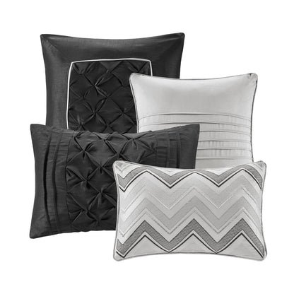 Ensemble de literie Madison Park Essentials Loretta 24 pièces avec rideaux et draps