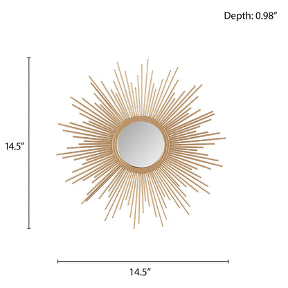 Miroir décoratif mural Madison Park Fiore Sunburst