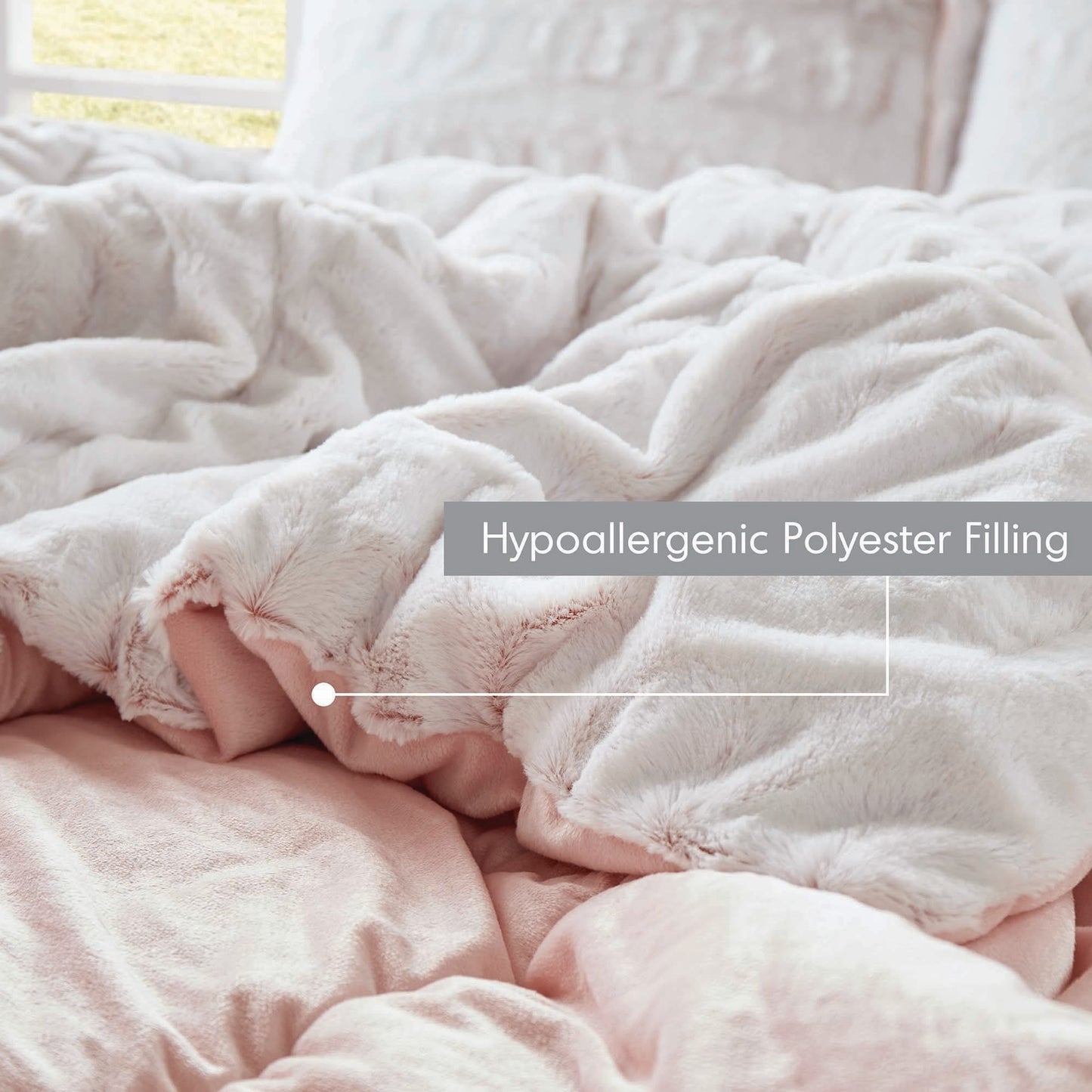 Ensemble de couette en fourrure longue imprimée Madison Park Margot