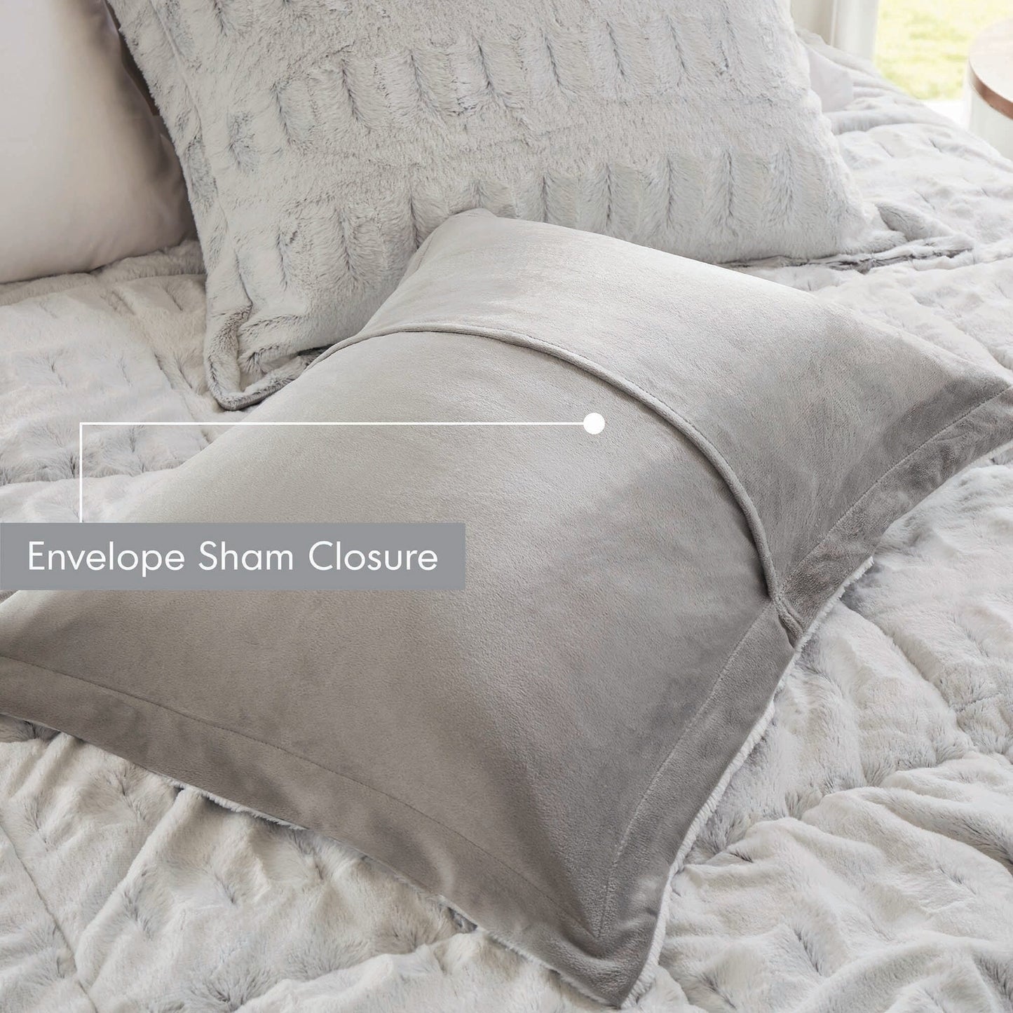 Ensemble de couette en fourrure longue imprimée Madison Park Margot