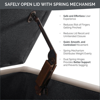 Banc de rangement capitonné Madison Park Sasha