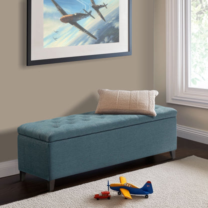 Banc de rangement capitonné Madison Park Sasha